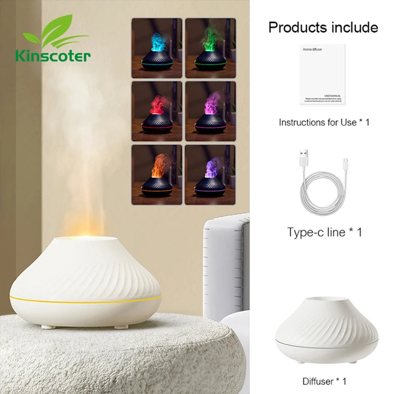 Volcanic Aroma Diffuser 130ml USB Air Humidifier