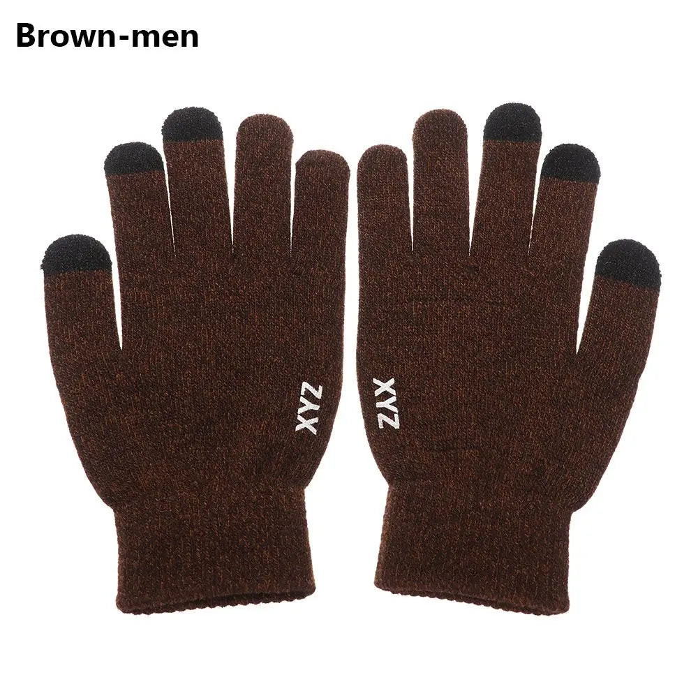 Thick Knitted Gloves For Men & Women, Phone Screen Touch