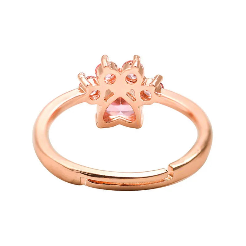 Women's Cute Cat's Paw Ring