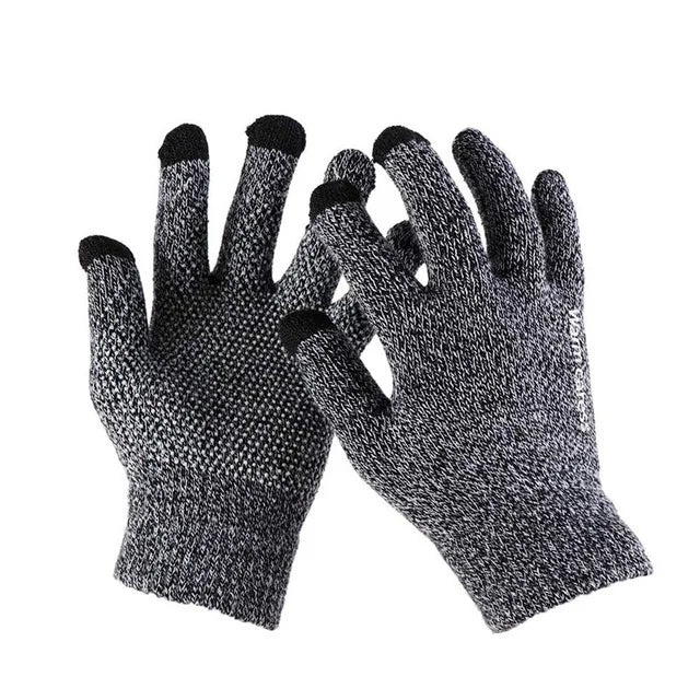 Thick Knitted Gloves For Men & Women, Phone Screen Touch