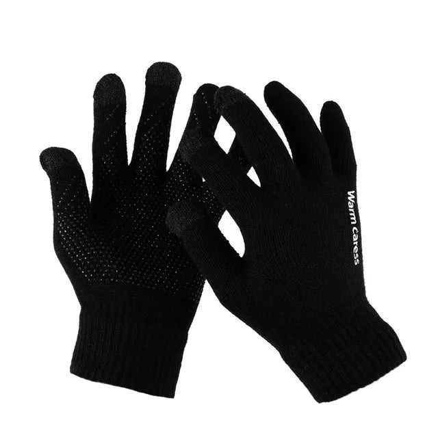 Thick Knitted Gloves For Men & Women, Phone Screen Touch