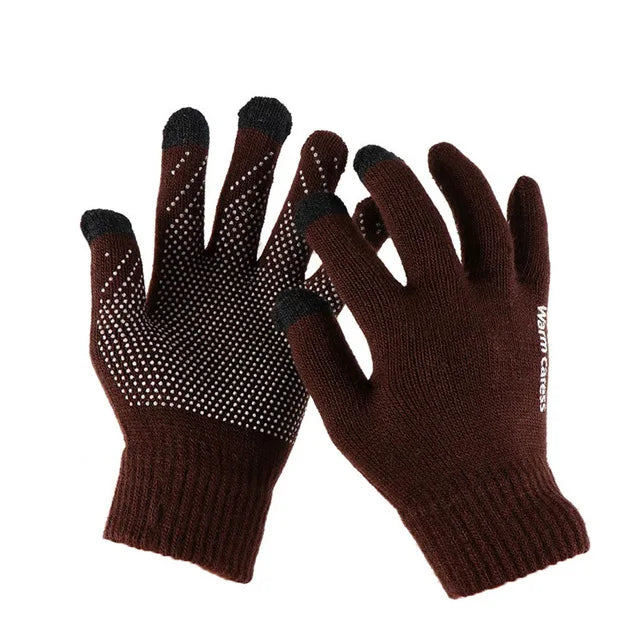 Thick Knitted Gloves For Men & Women, Phone Screen Touch