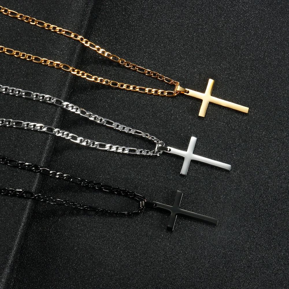 Men's & Women's Steel Cross Chain