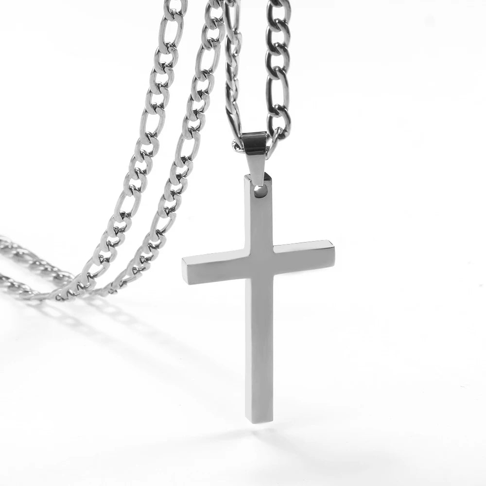 Men's & Women's Steel Cross Chain