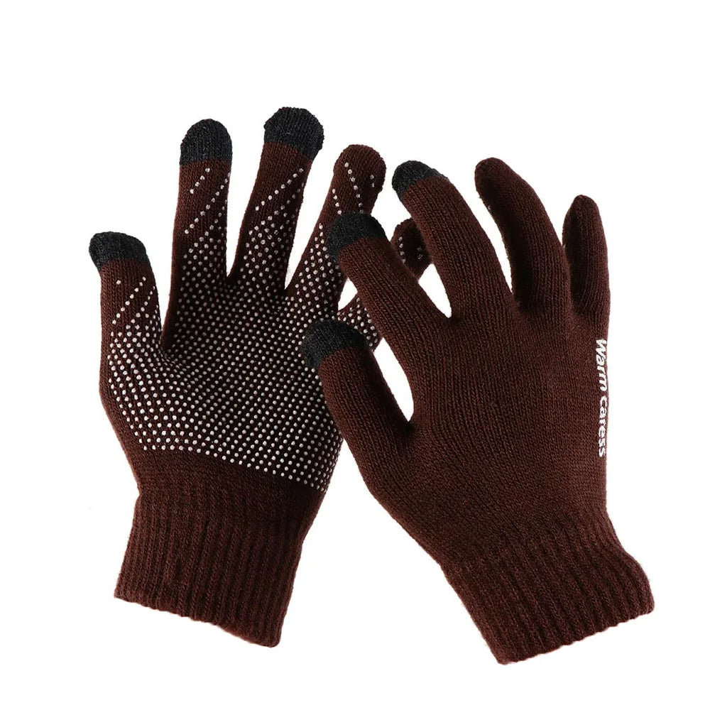 Thick Knitted Gloves For Men & Women, Phone Screen Touch