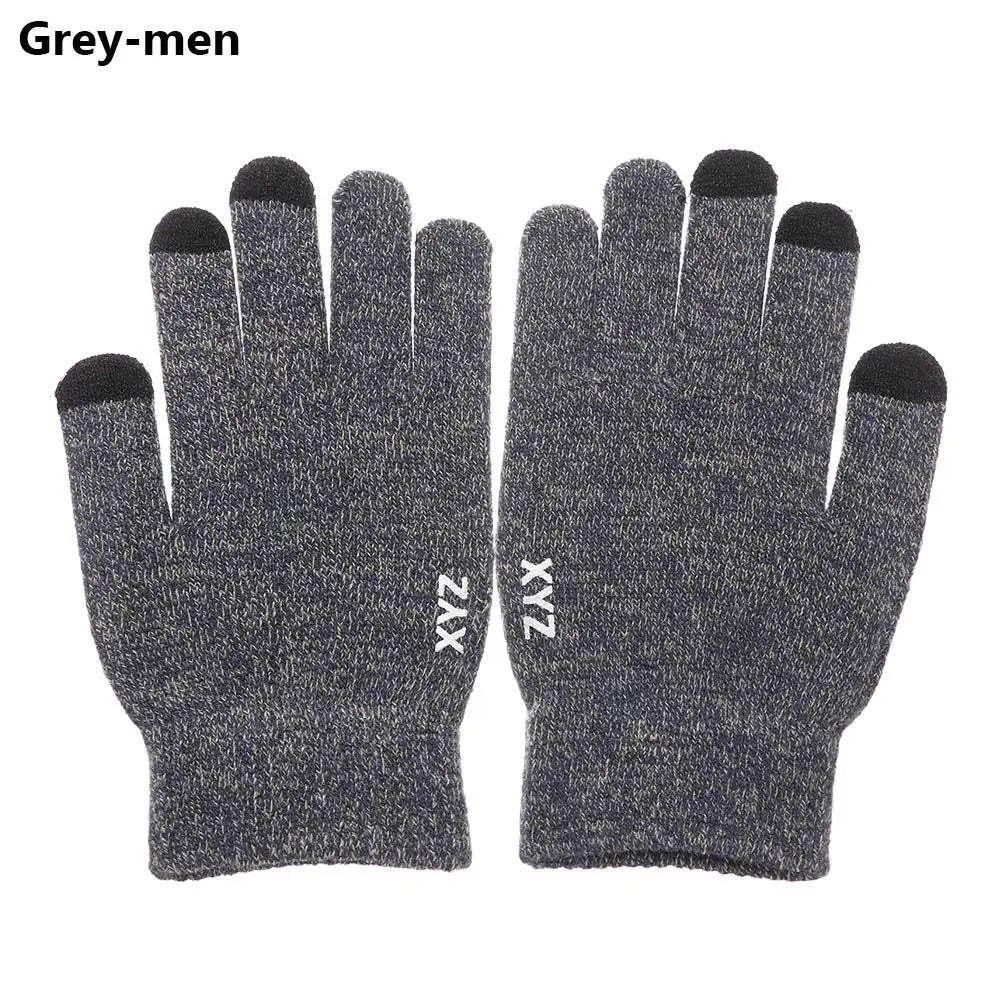 Thick Knitted Gloves For Men & Women, Phone Screen Touch