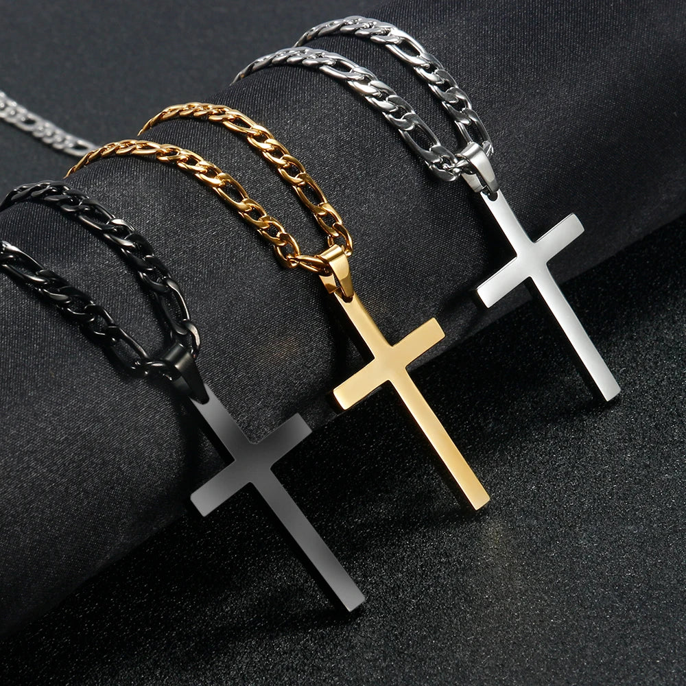 Men's & Women's Steel Cross Chain