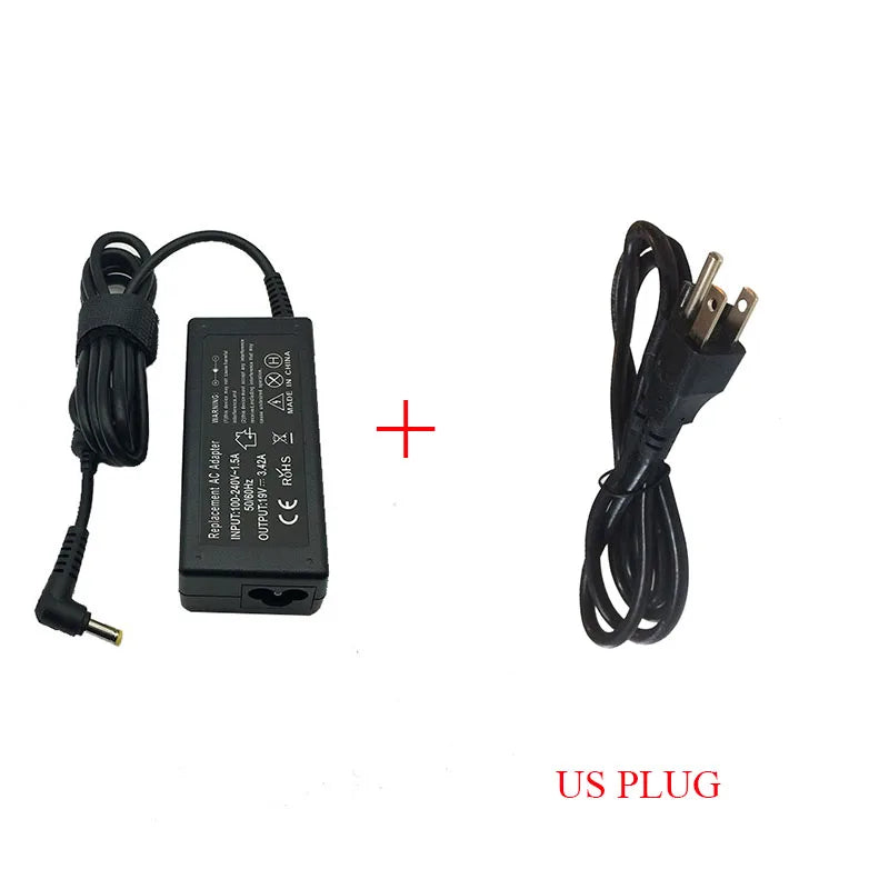 19V 3.42A 65W 5.5*1.7mm AC Laptop Charger For Acer Aspire 5315 5630 5735 5920 5535 5738 6920 6530G 7739Z Power Supply