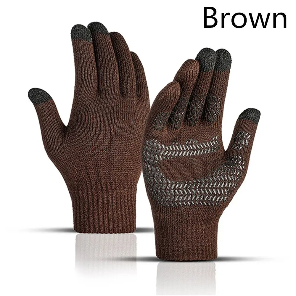 Thick Knitted Gloves For Men & Women, Phone Screen Touch