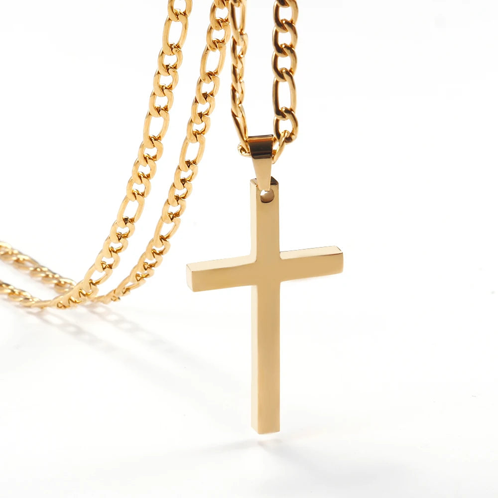 Men's & Women's Steel Cross Chain