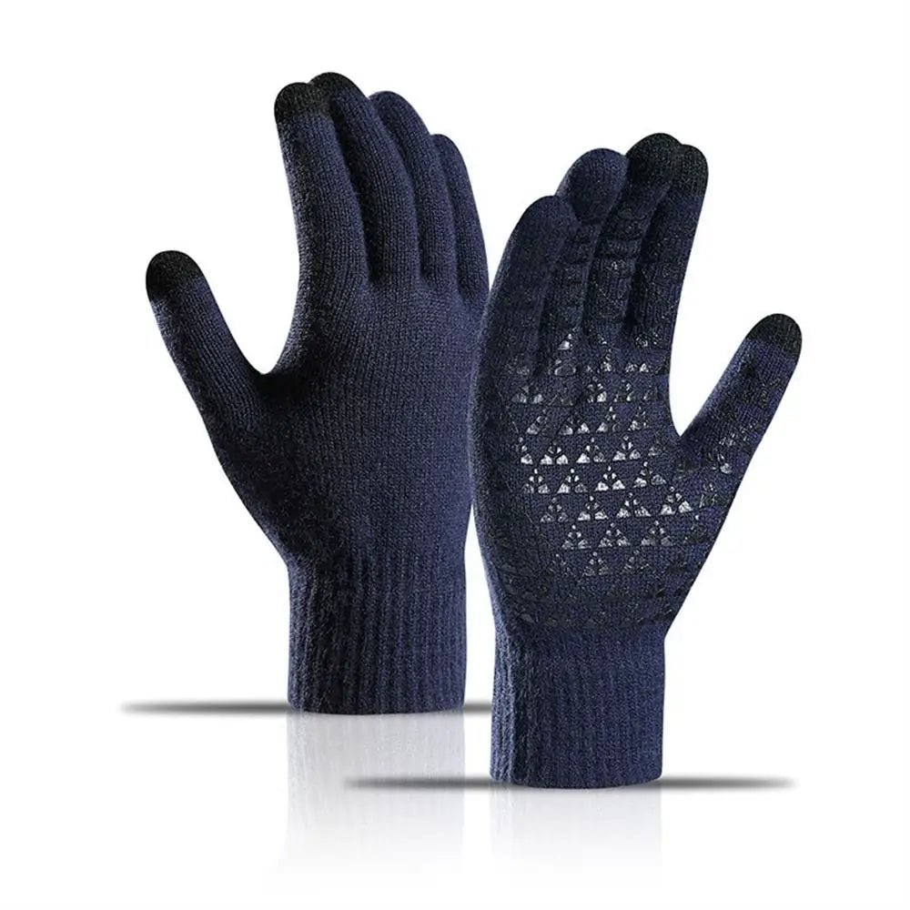 Thick Knitted Gloves For Men & Women, Phone Screen Touch