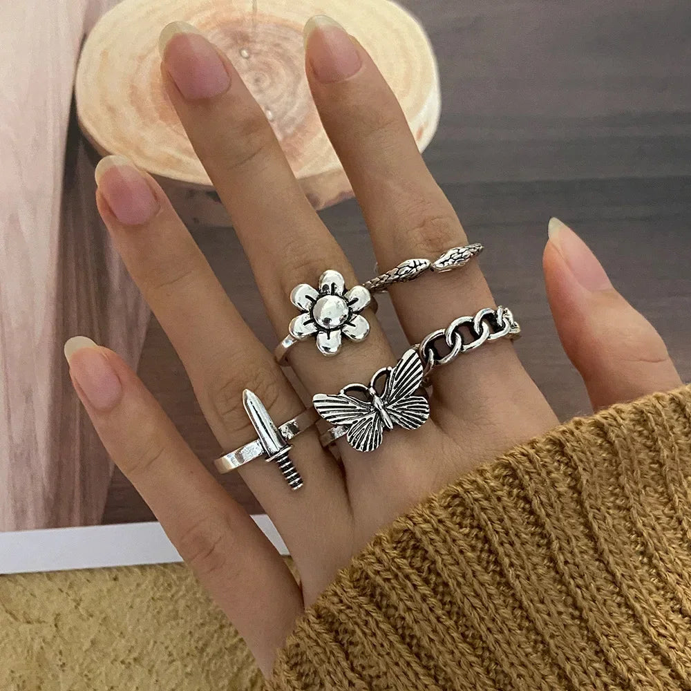 Women's 10 Pcs Rings