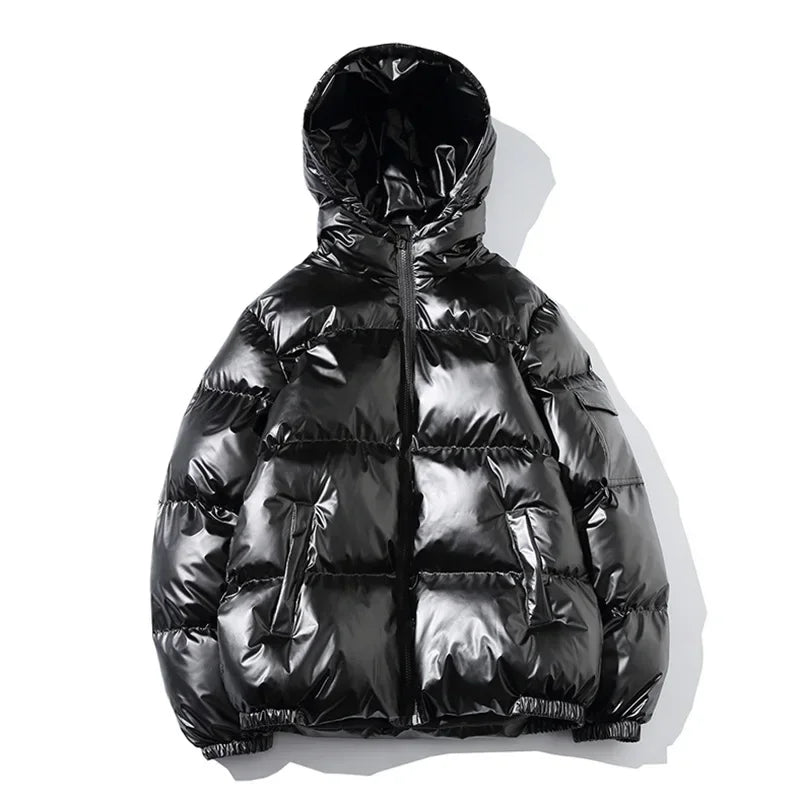 Women's Puffer Jacket Winter Glossy Waterproof