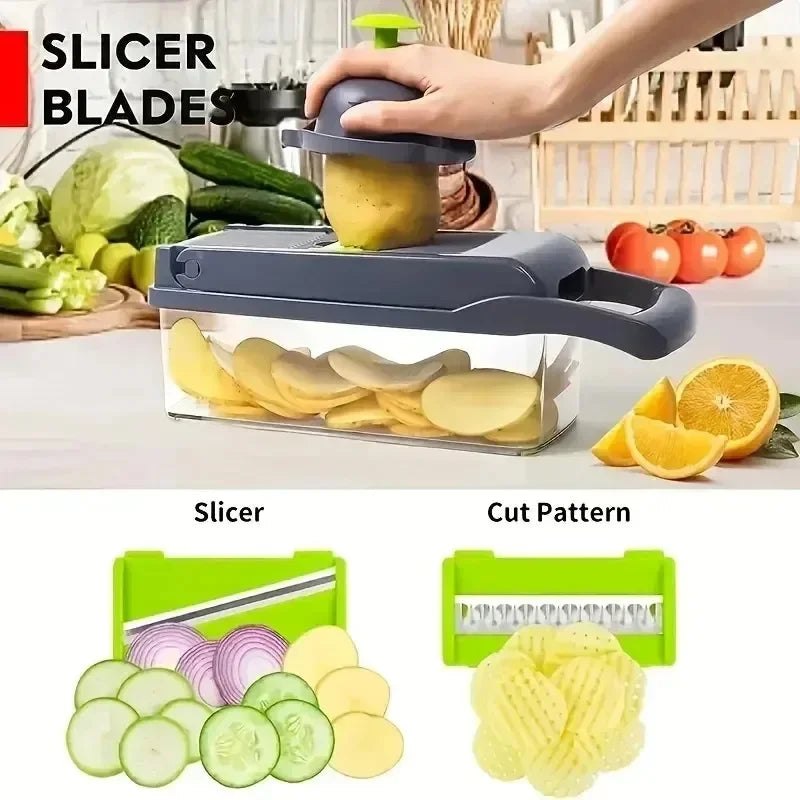 Super Effective 14/16 In 1 Multifunctional Vegetable Chopper