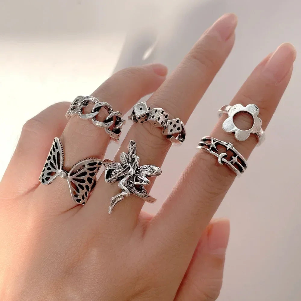 Women's 10 Pcs Rings