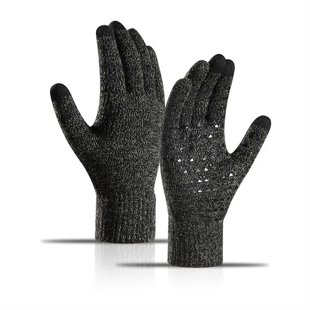 Thick Knitted Gloves For Men & Women, Phone Screen Touch