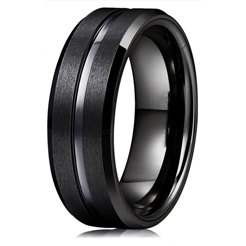 Men's 8mm Stainless Steel Ring