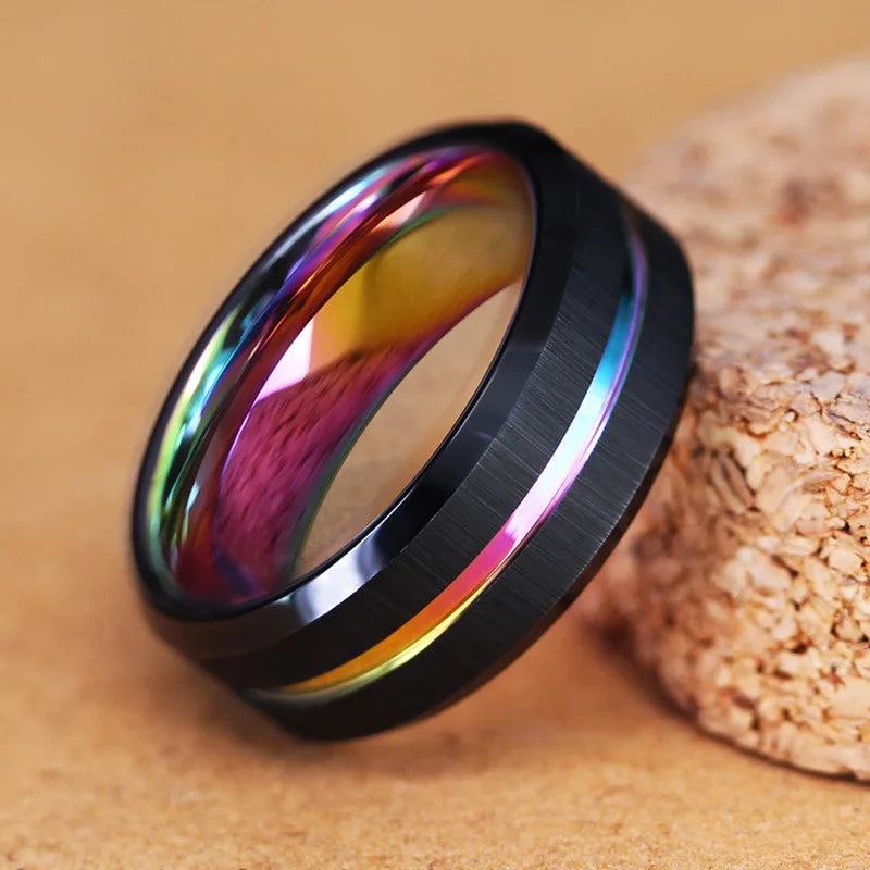 Men's 8mm Stainless Steel Ring