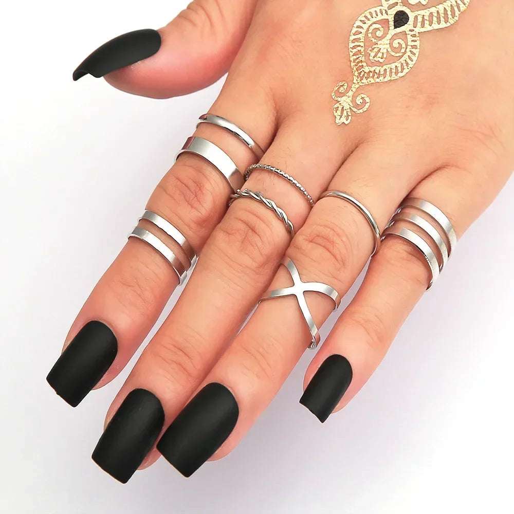 Women's 10 Pcs Rings