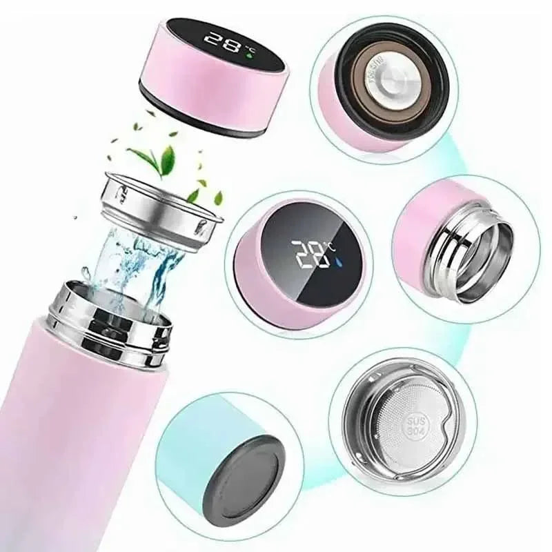 500ML Stainless Steel Thermos Bottle With Digital Temperature