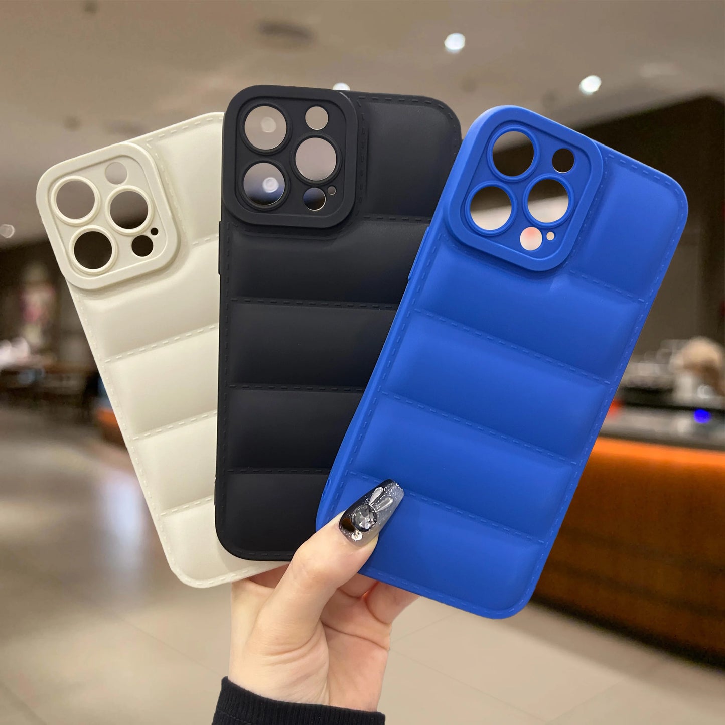 Puffer Phone Case For iPhone 15 14 13 12 11 Pro Max, iPhone 11 Xr 7 8 Plus