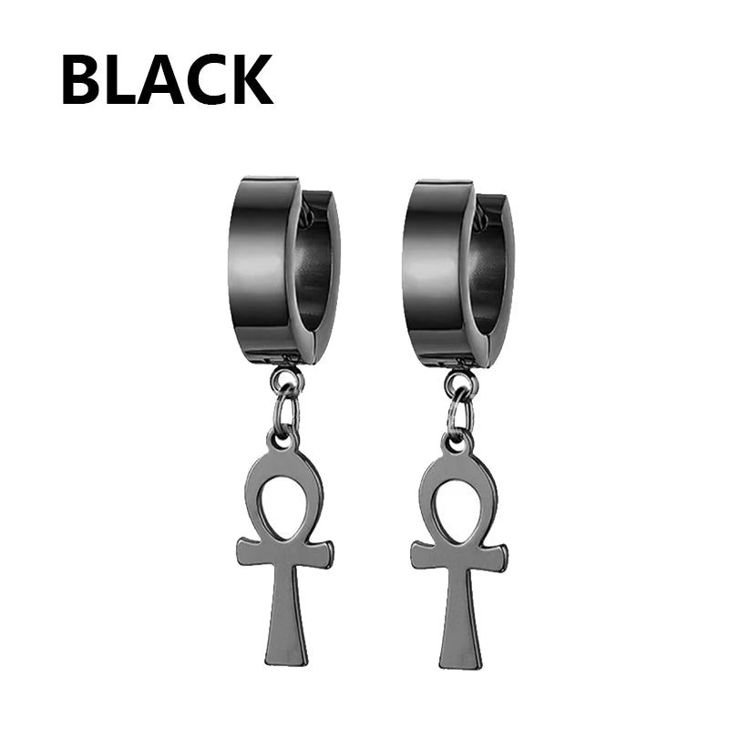 Men's 1 Pairs Stainless Steel Earrings