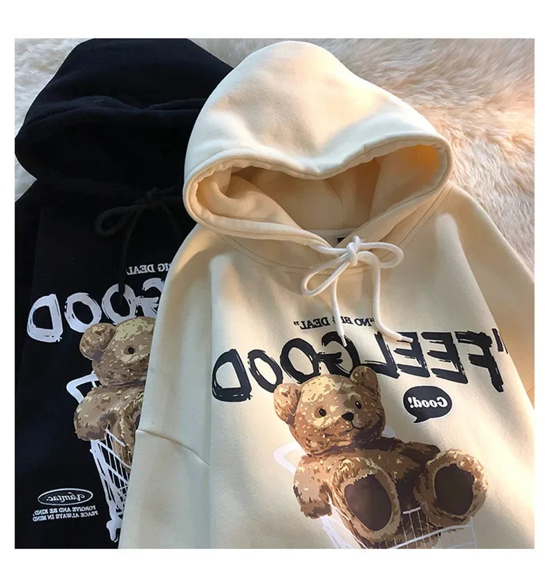 Brown Bear Hoodie Women