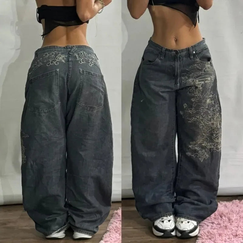 Women's Mid Waist Baggy Jeans