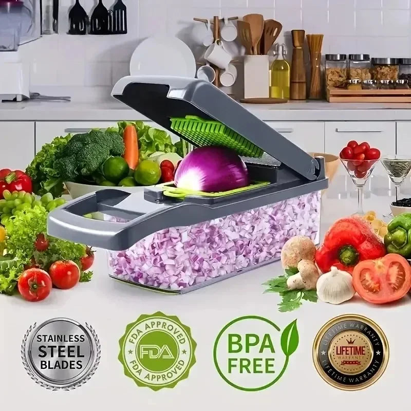 Super Effective 14/16 In 1 Multifunctional Vegetable Chopper