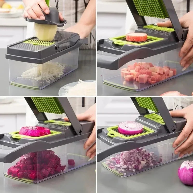 Super Effective 14/16 In 1 Multifunctional Vegetable Chopper