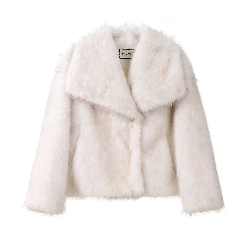 Fluffy Fur Coat Women Luxury