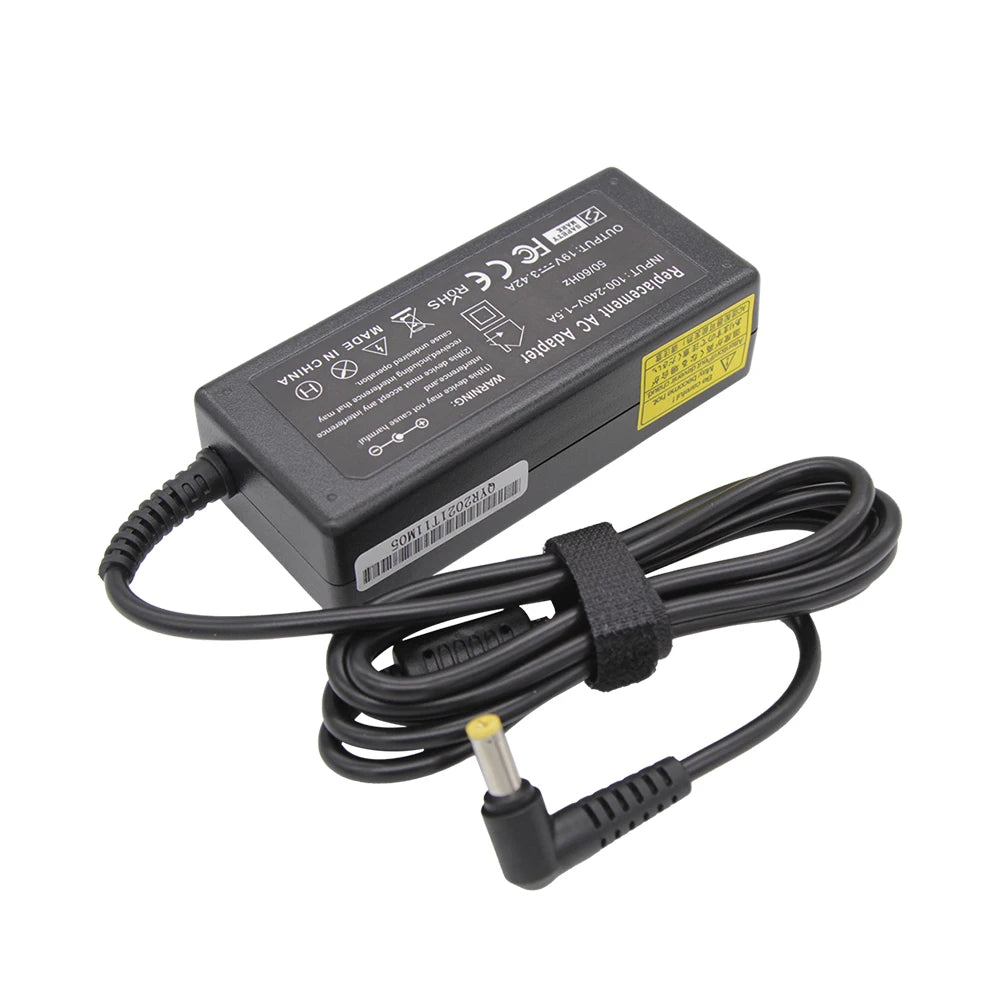 19V 3.42A 65W 5.5*1.7mm AC Laptop Charger For Acer Aspire 5315 5630 5735 5920 5535 5738 6920 6530G 7739Z Power Supply