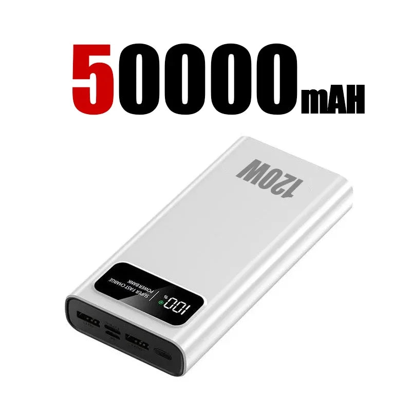 200000mAh Power Bank 120W Super Fast Charging High Capacity