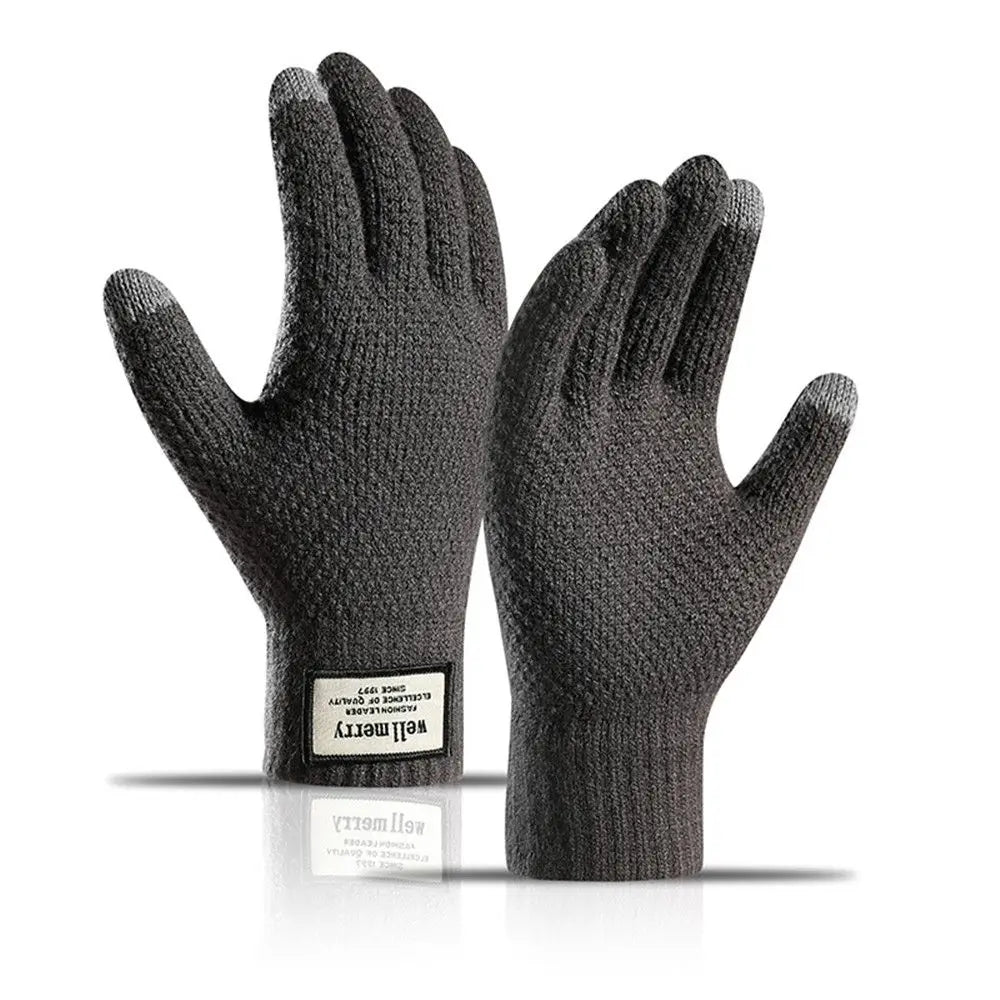 Thick Knitted Gloves For Men & Women, Phone Screen Touch