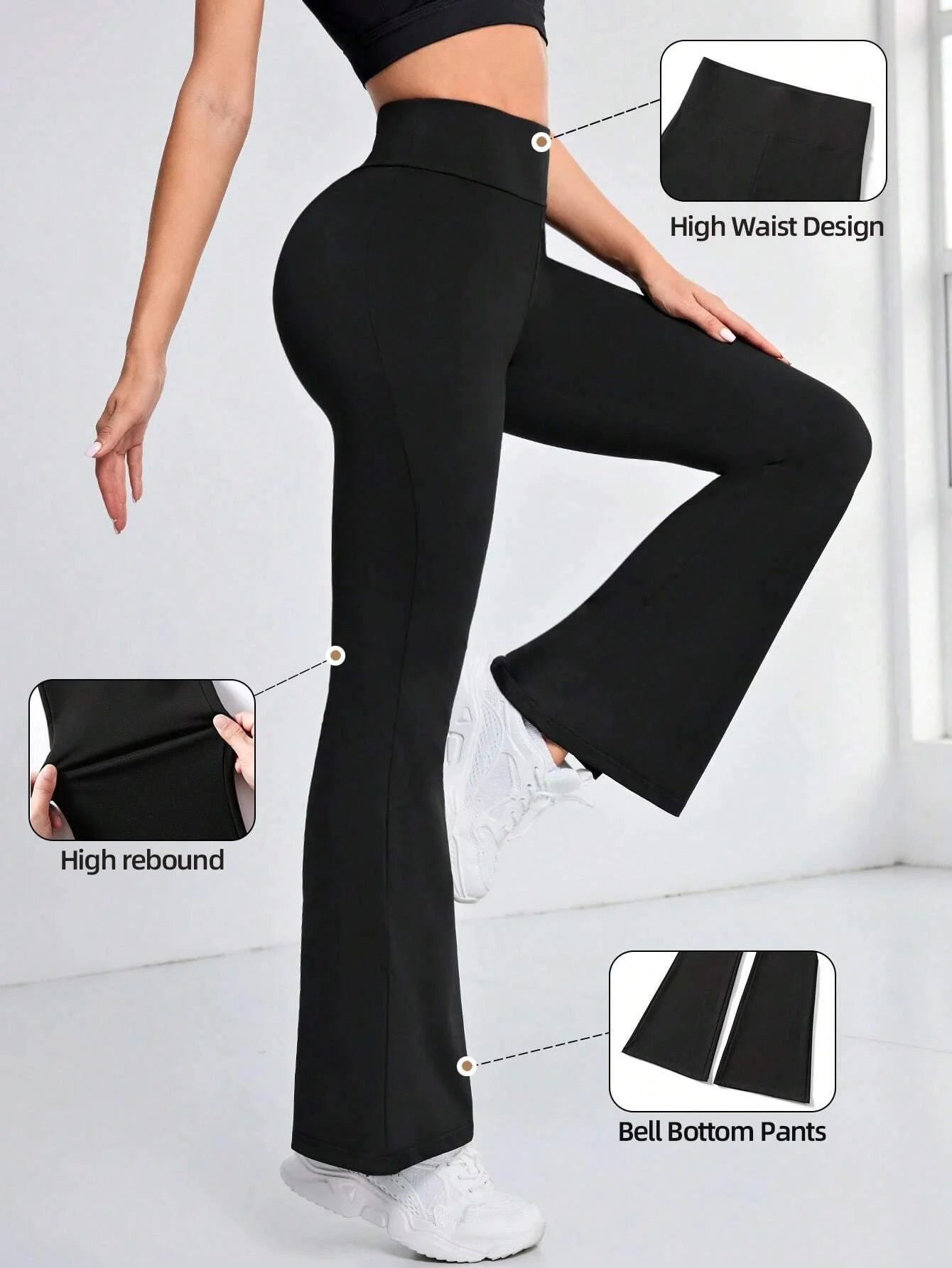 Women's Flared Pants High Waist