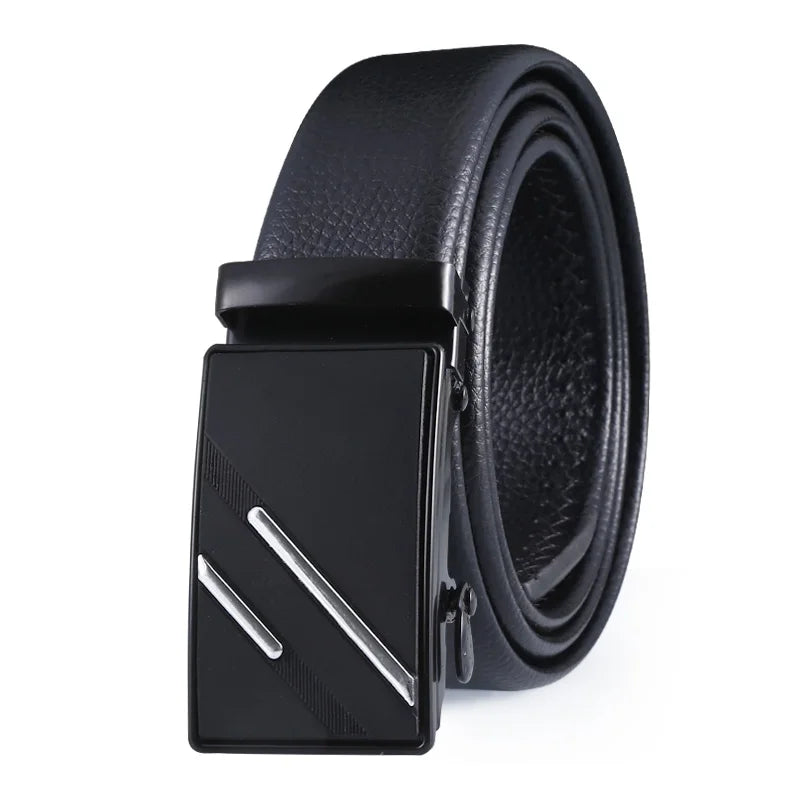 Men's Designer Belt Automatic Buckle