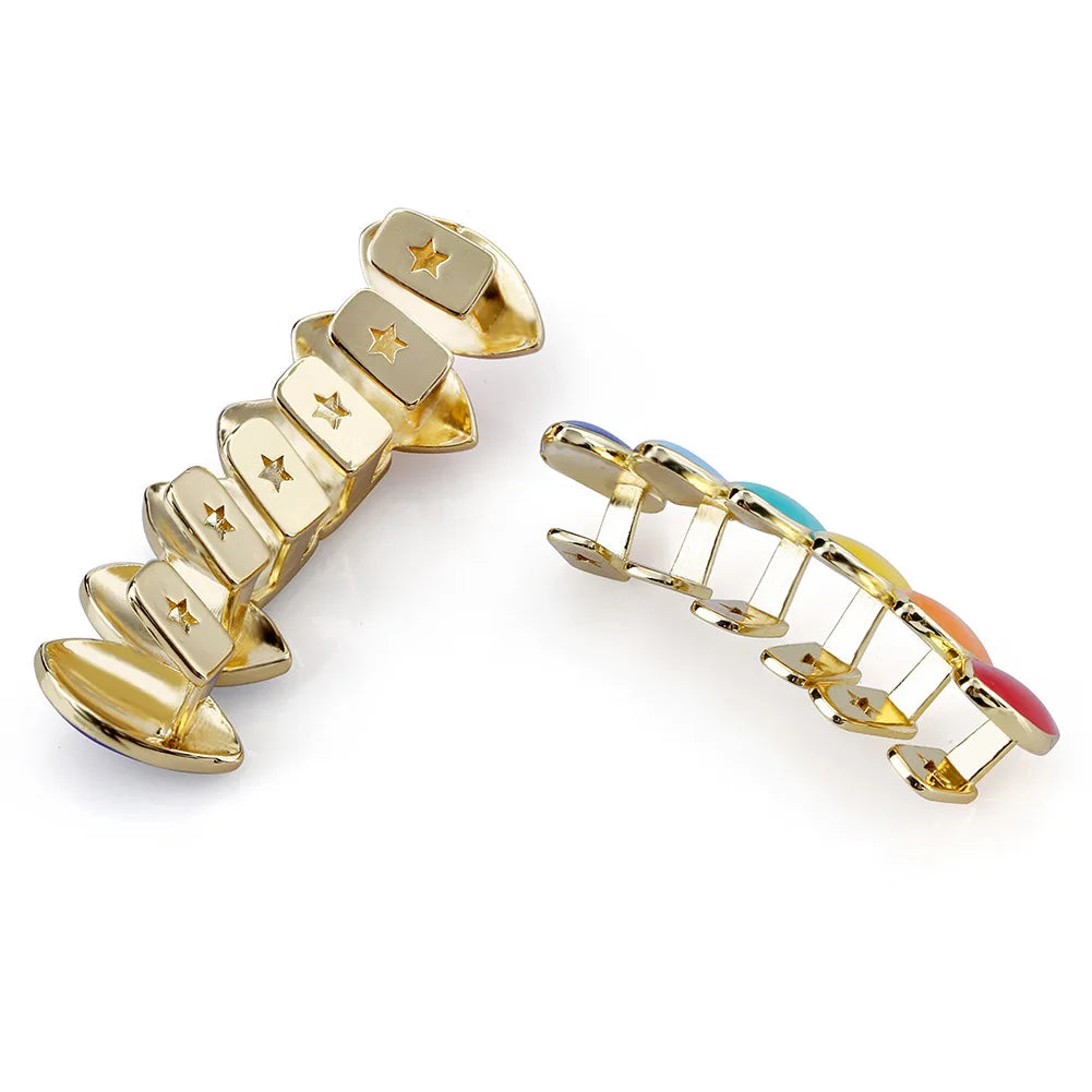 Men's Rainbow Teeth Grillz