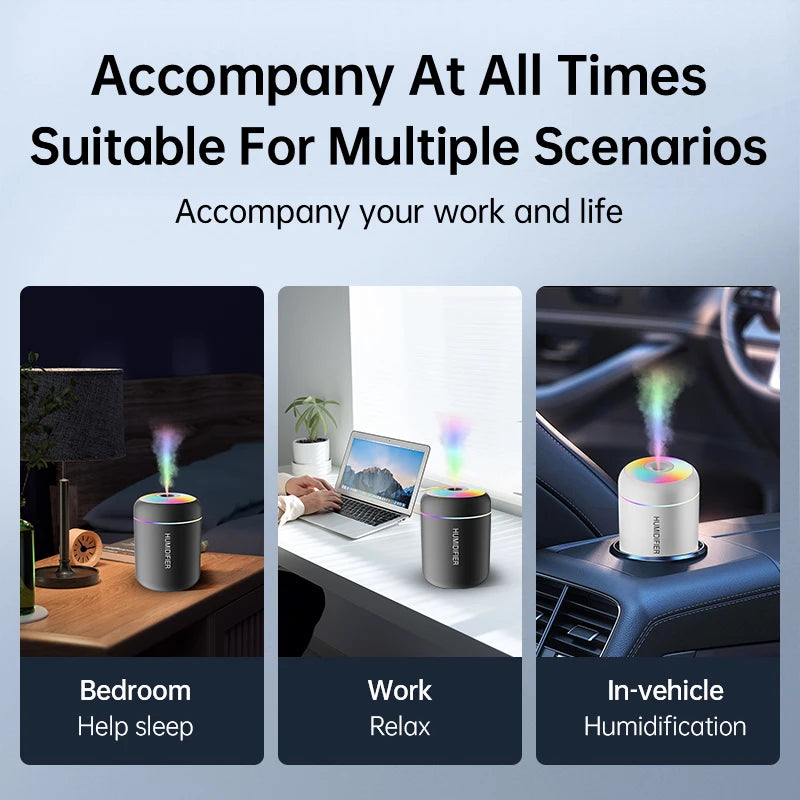 180ML Mini Air Humidifier Aroma Diffuser