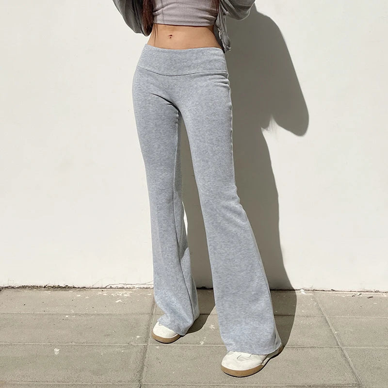 Women's Low Waist Flare  Sweatpants