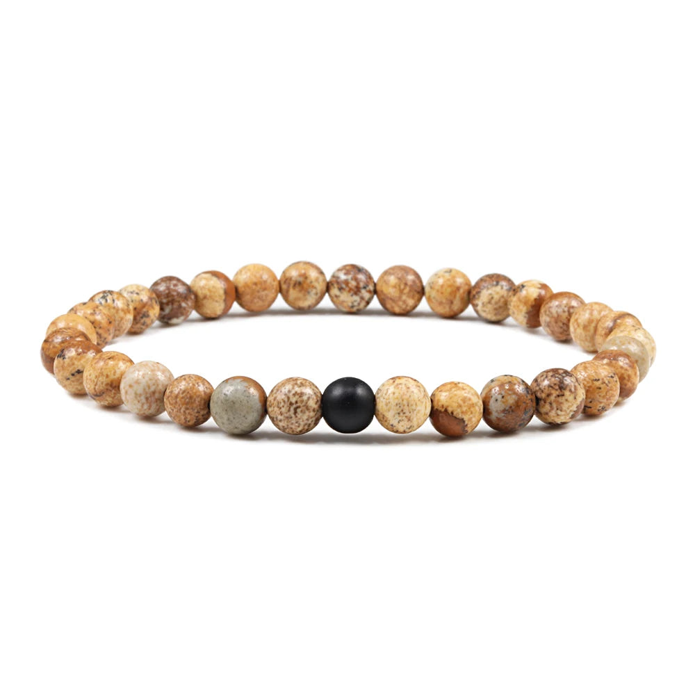 Men's 6mm Stone Bracelet