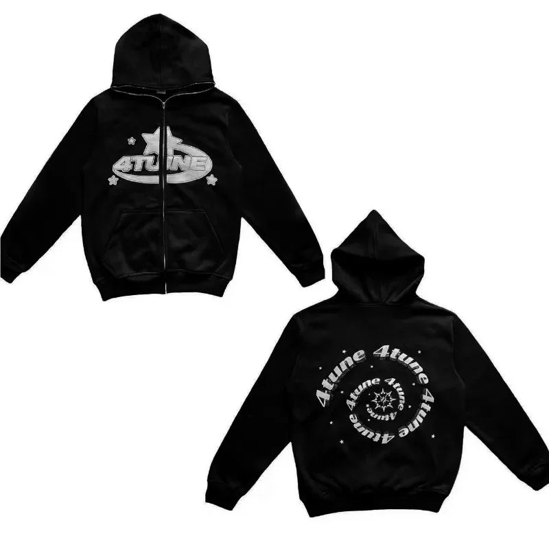 Star Zip Hoodie Men