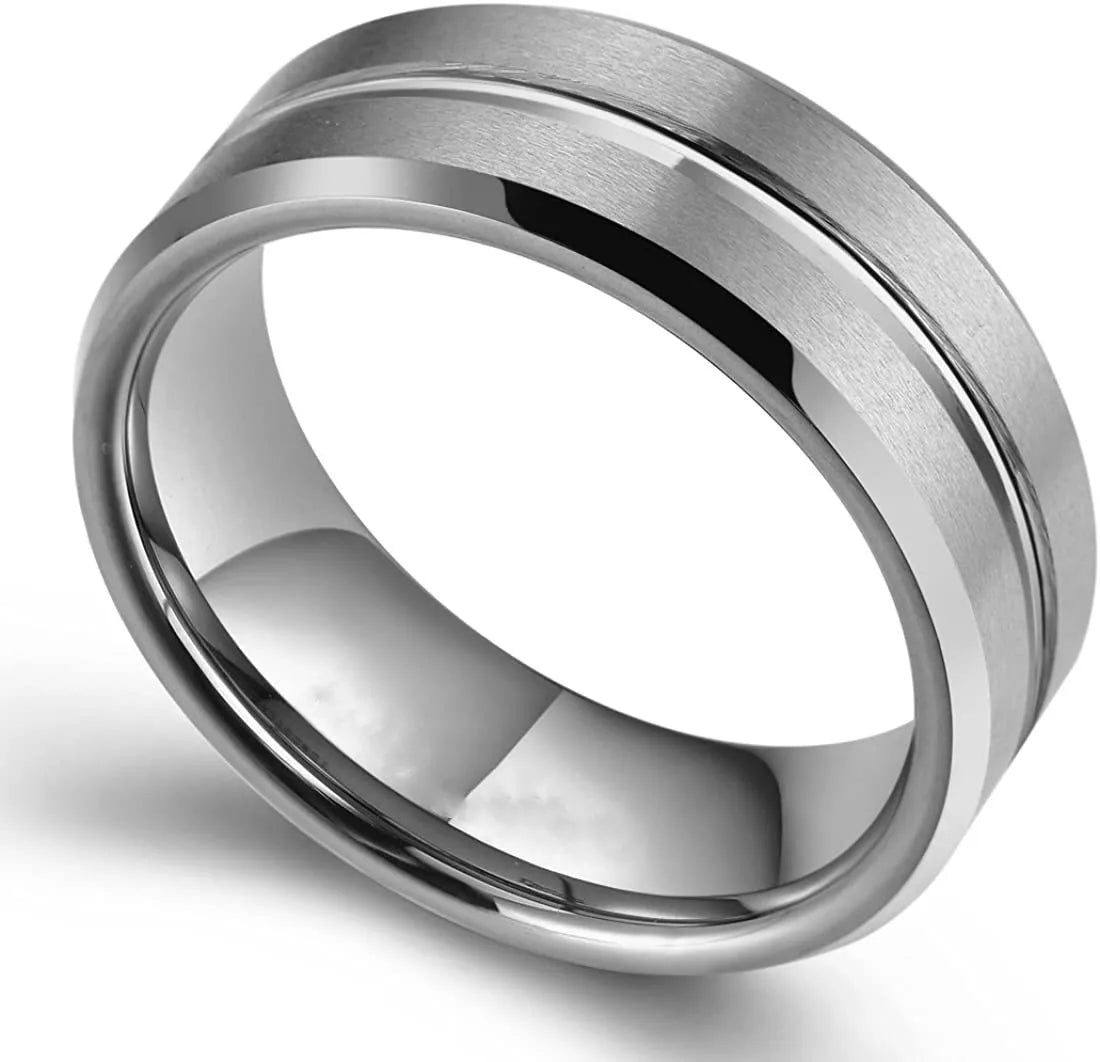 Men's 8mm Stainless Steel Ring