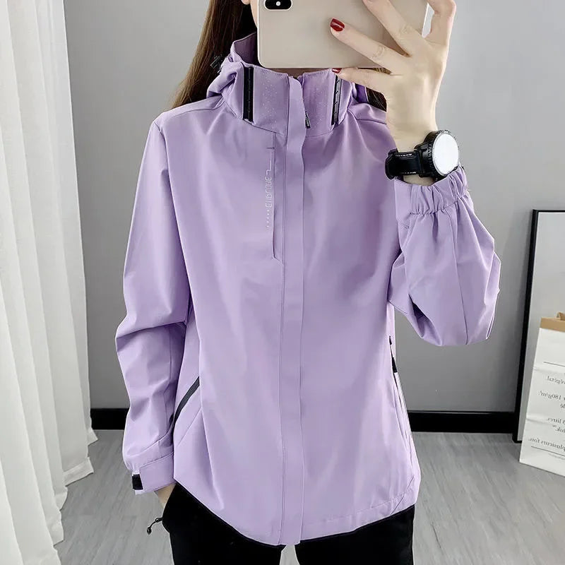 Women's Waterproof Windbreaker Jacket