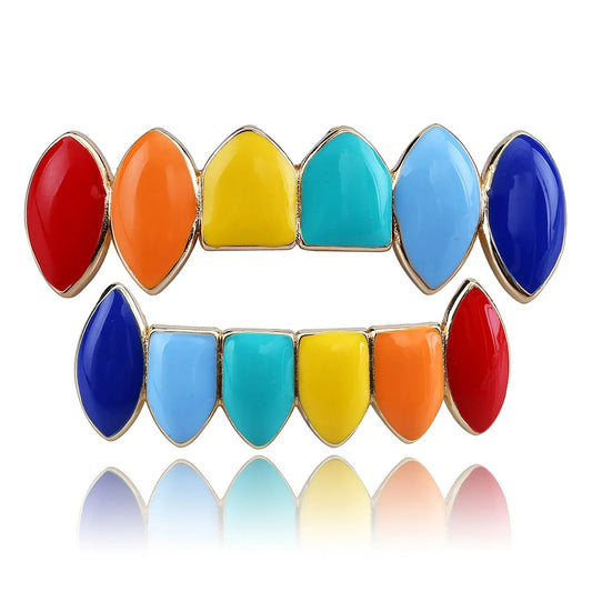 Men's Rainbow Teeth Grillz