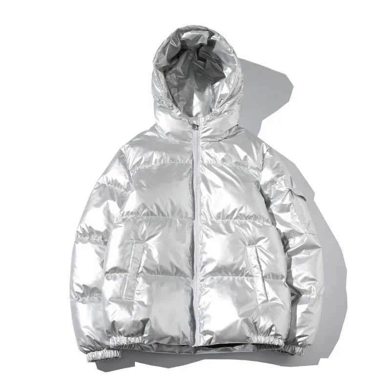 Women's Puffer Jacket Winter Glossy Waterproof