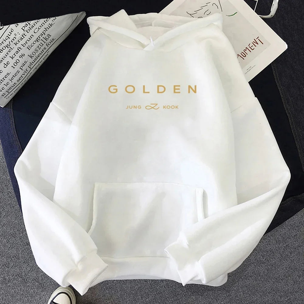 Golden Hoodie Women