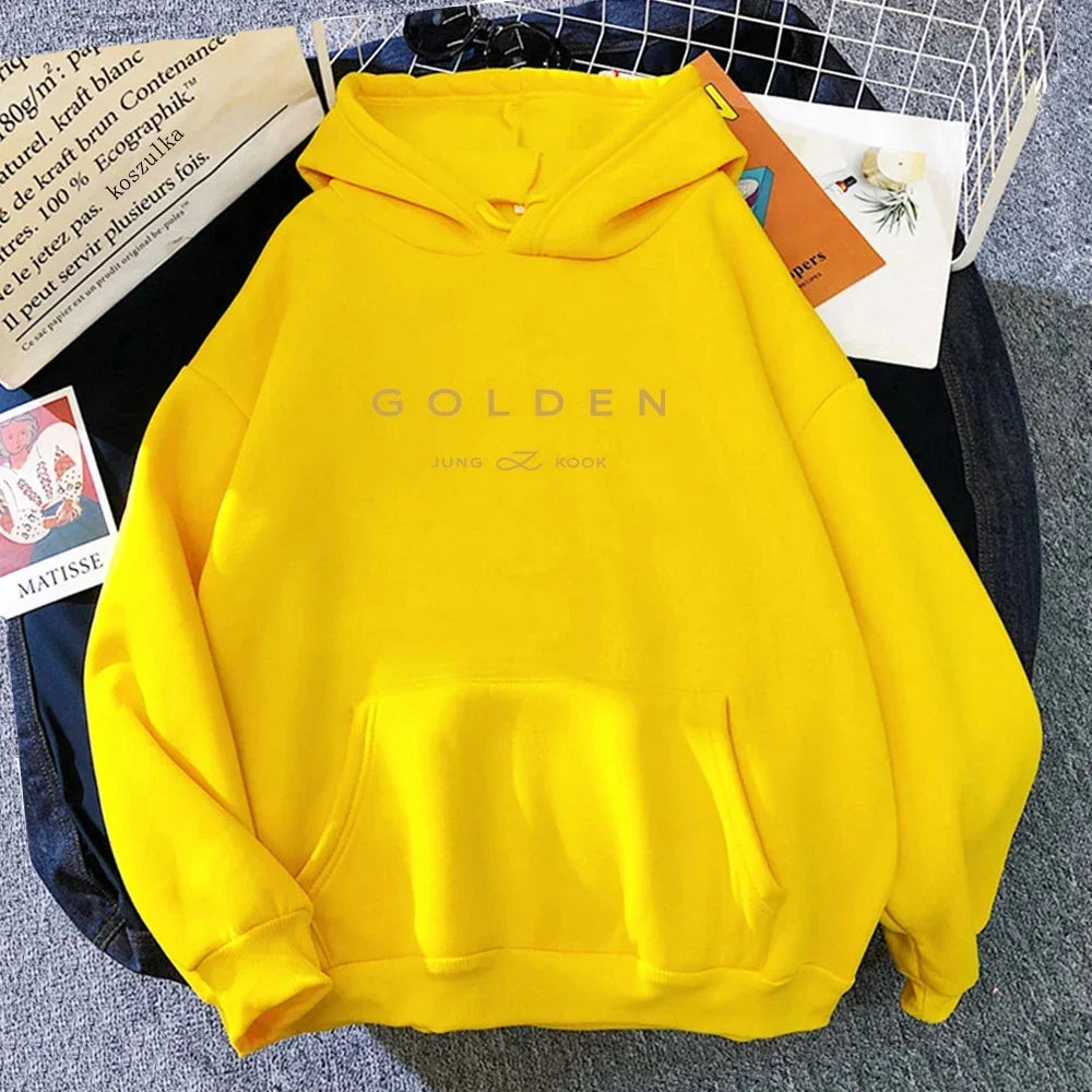 Golden Hoodie Women