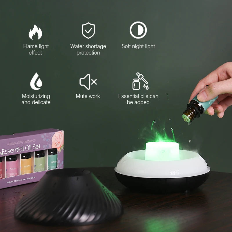 Volcanic Aroma Diffuser 130ml USB Air Humidifier