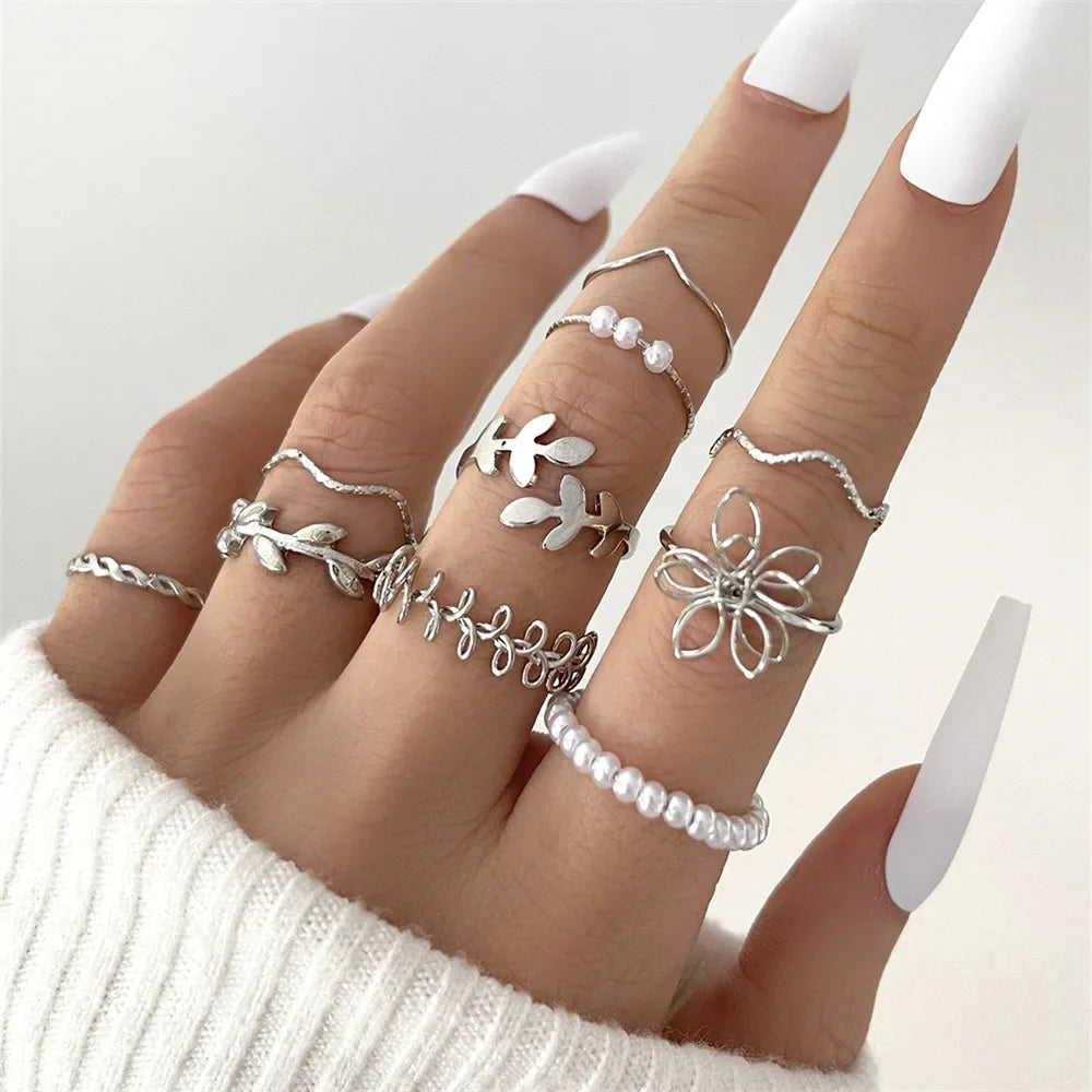 Women's 10 Pcs Rings