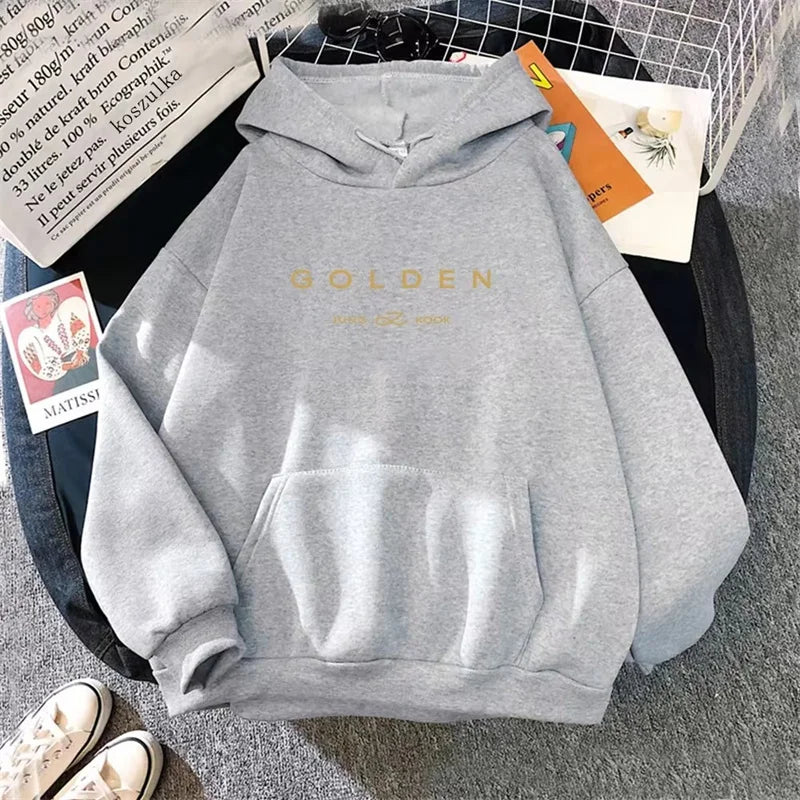 Golden Hoodie Women